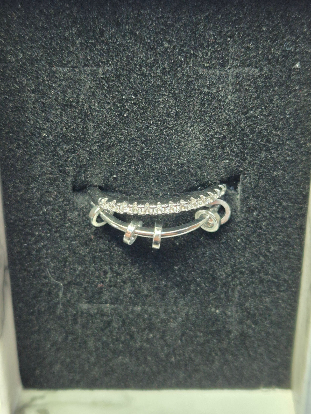 Ring rotary Pearls mit Zirkoniasteinen