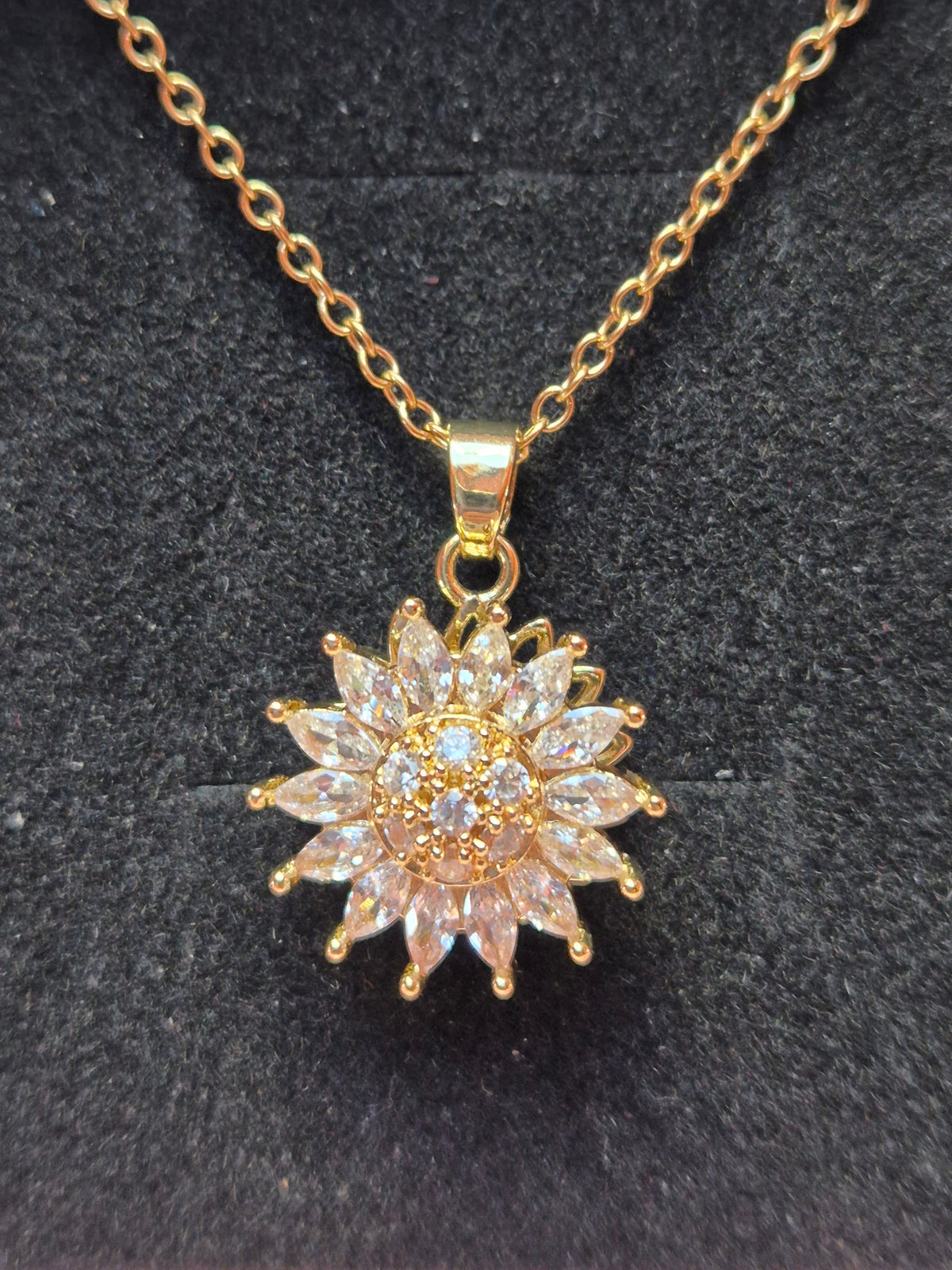 Halskette Sonnenblume