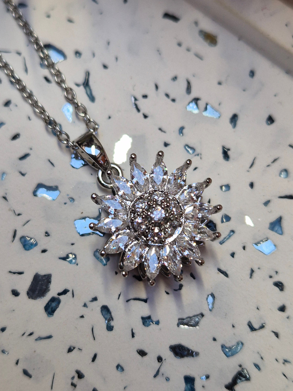 Halskette Sonnenblume
