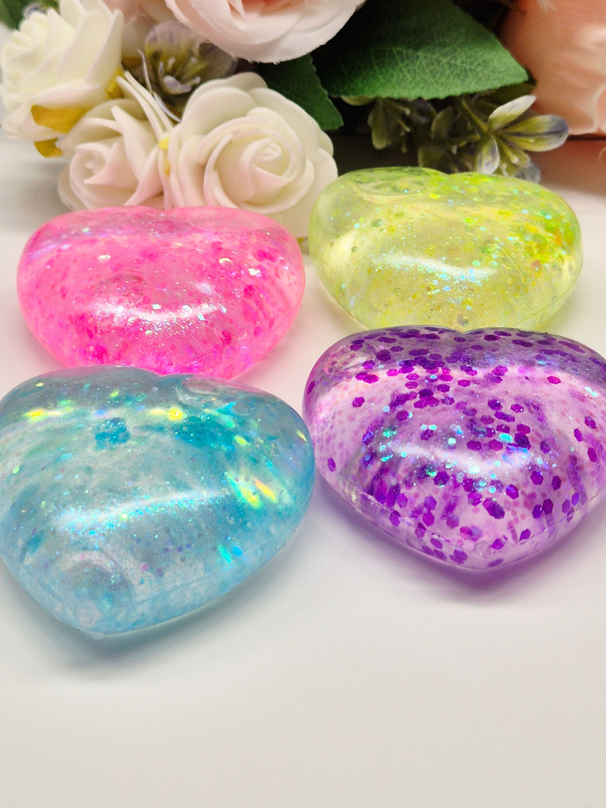 Herz Stressbälle Sugarglitter