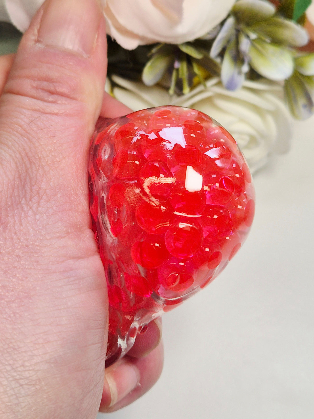 Stressball Erdbeere - verschiedene Füllungen