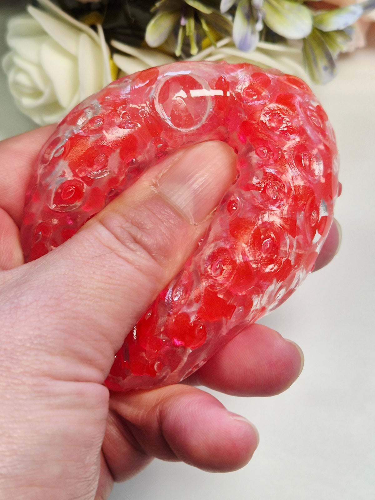 Stressball Erdbeere - verschiedene Füllungen