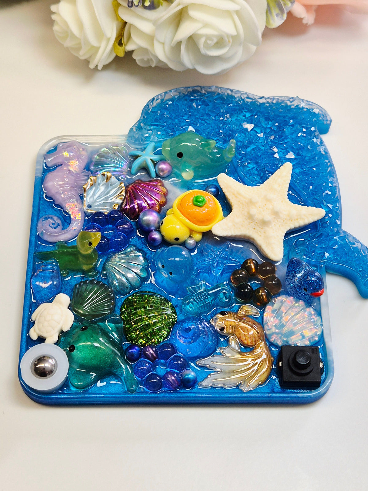 Stim Fidget Pad Kristalldelfin