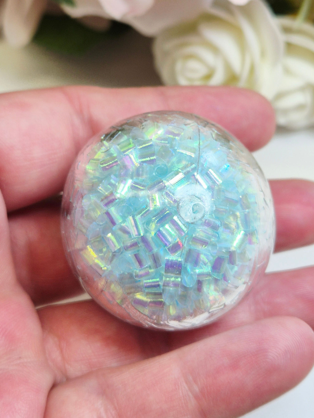 Stressball klein mit Bingsu Perlen