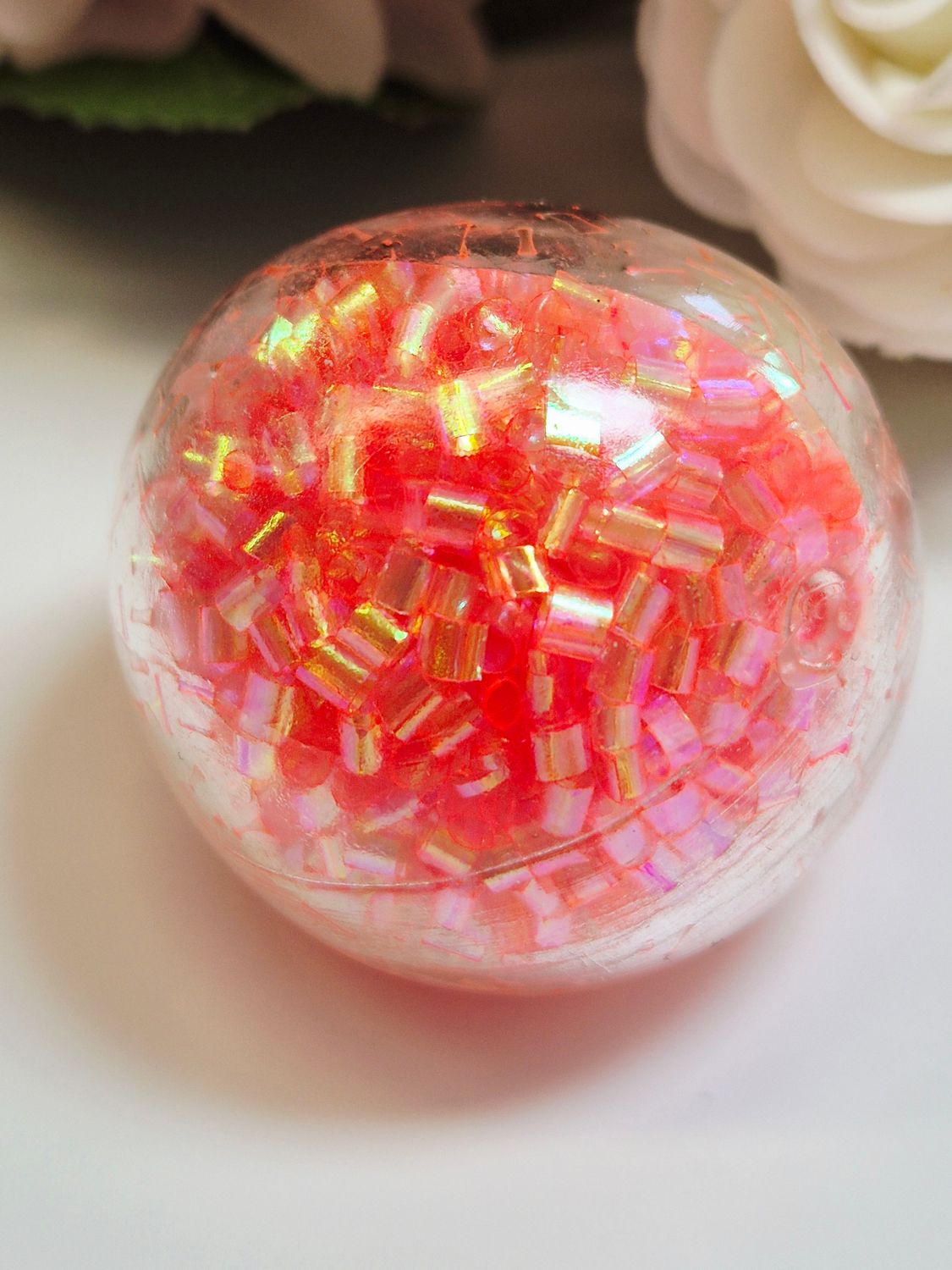 Stressball klein mit Bingsu Perlen