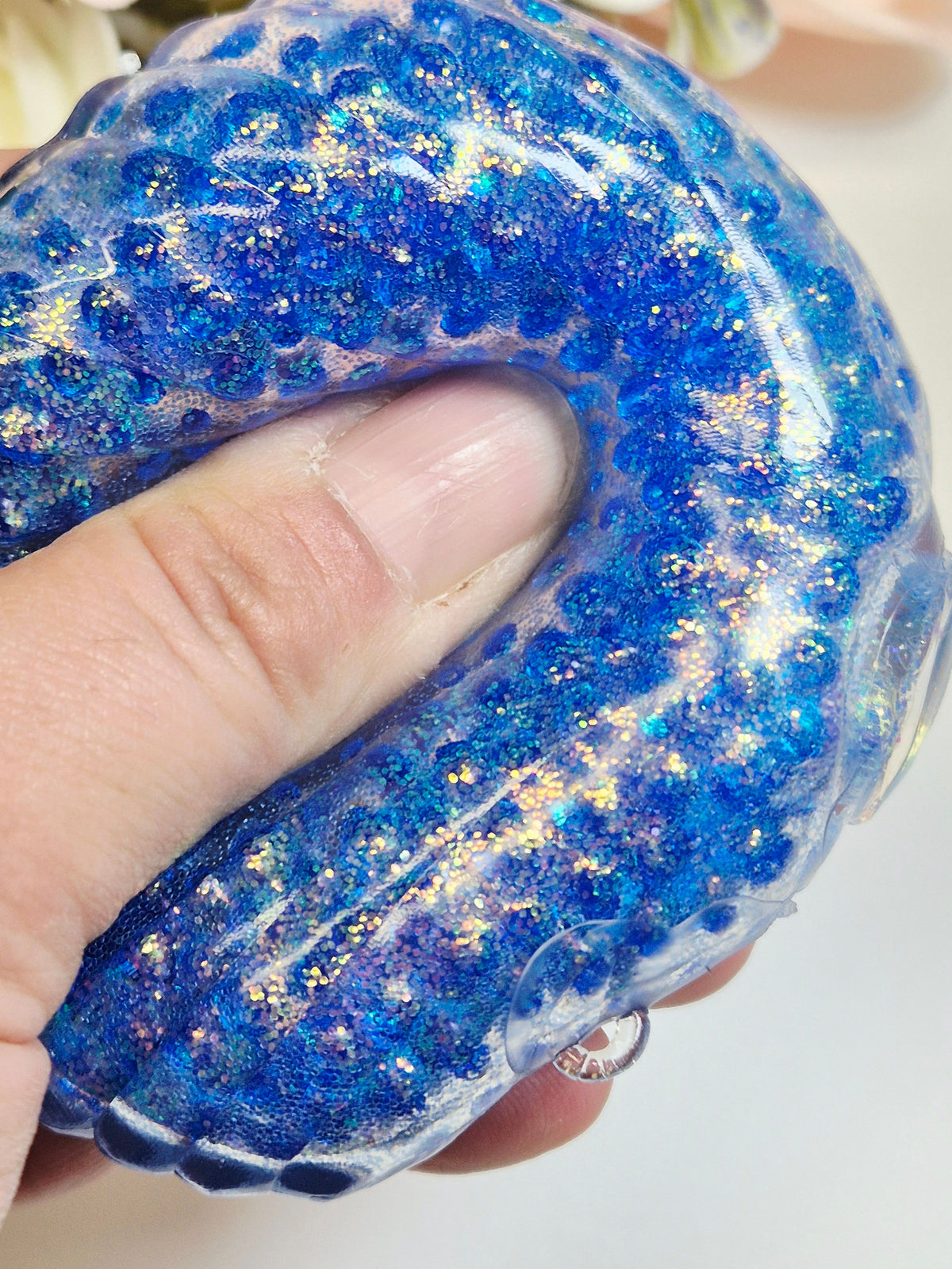 Stressball Muschel Wasserperlen