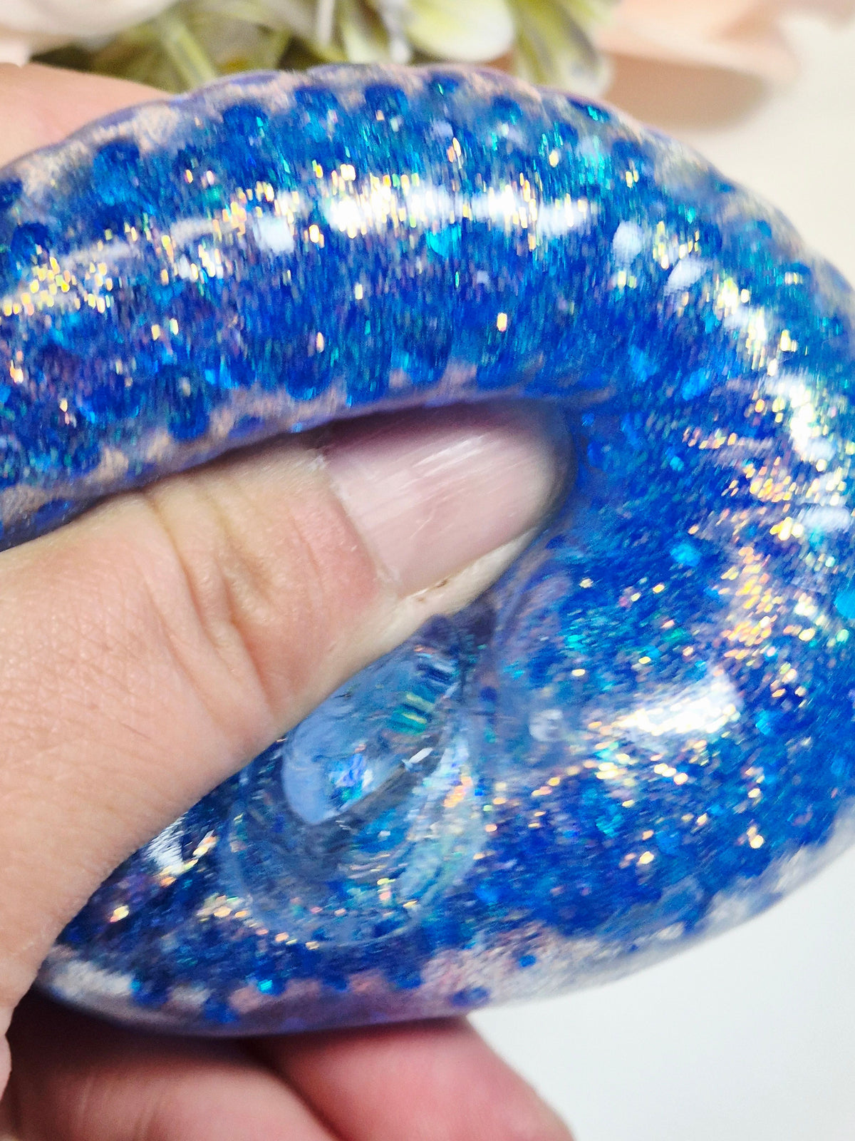 Stressball Muschel Wasserperlen