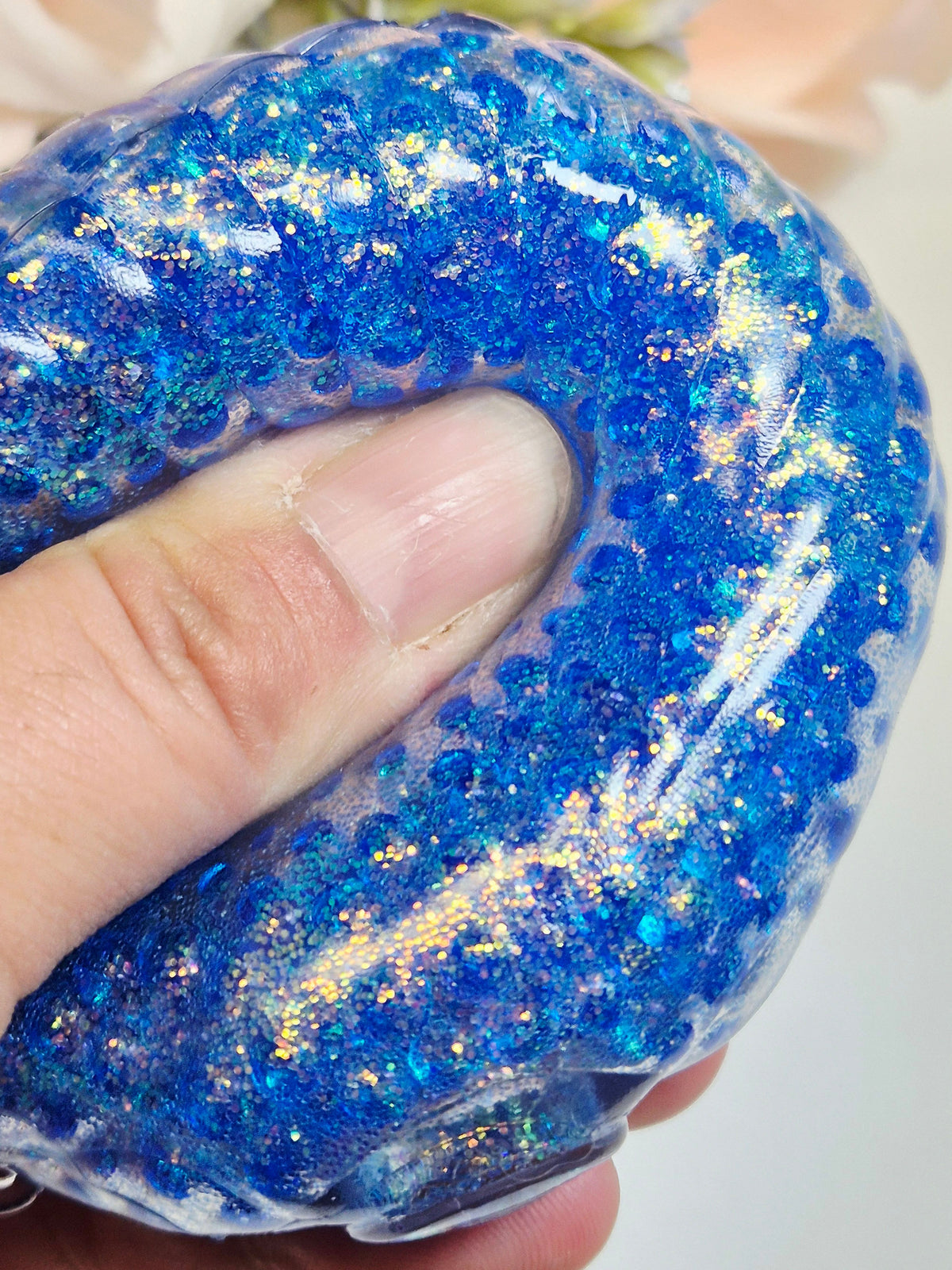 Stressball Muschel Wasserperlen