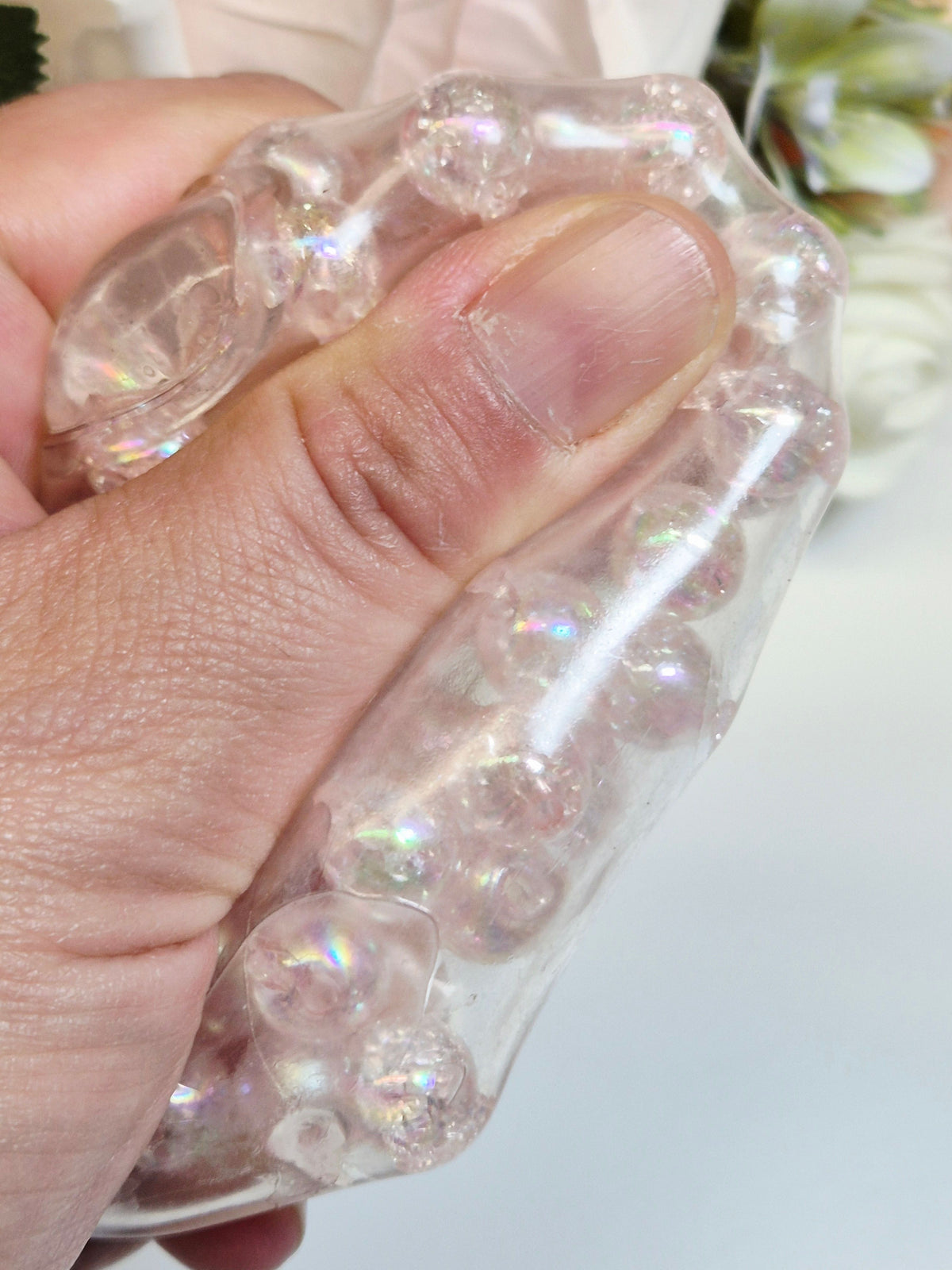 Stressball Perlen Perlmuttschimmer