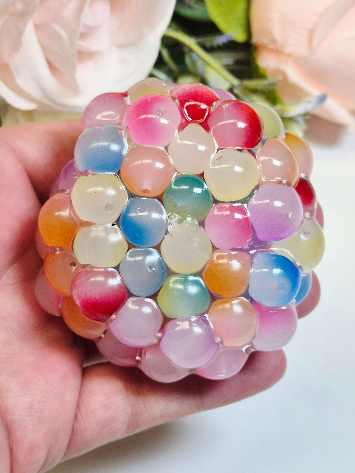 Stressball Glasperlen