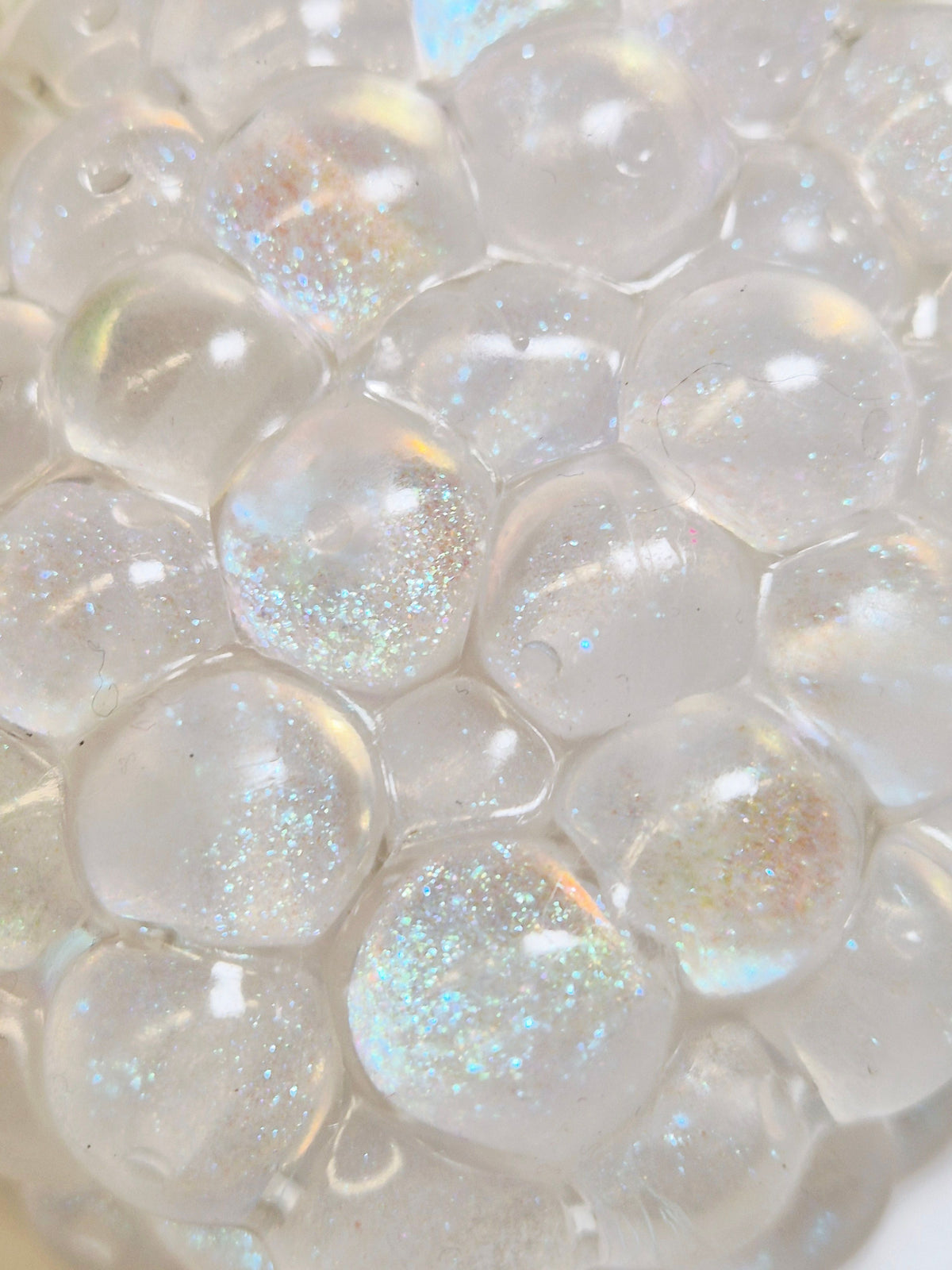 Stressball Schneeschimmer Perlen