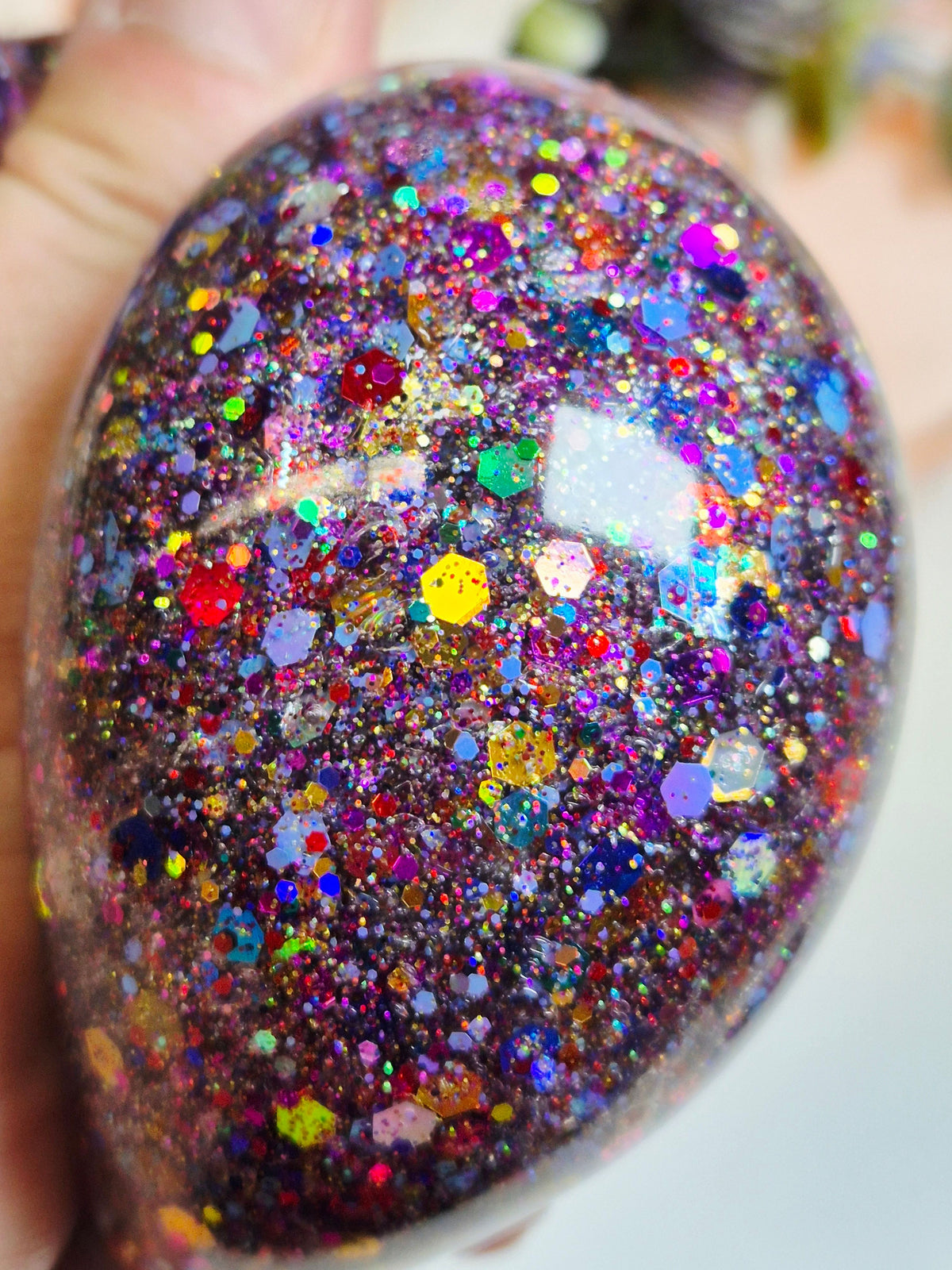Stressball Jelly-Glitter Farbfestival