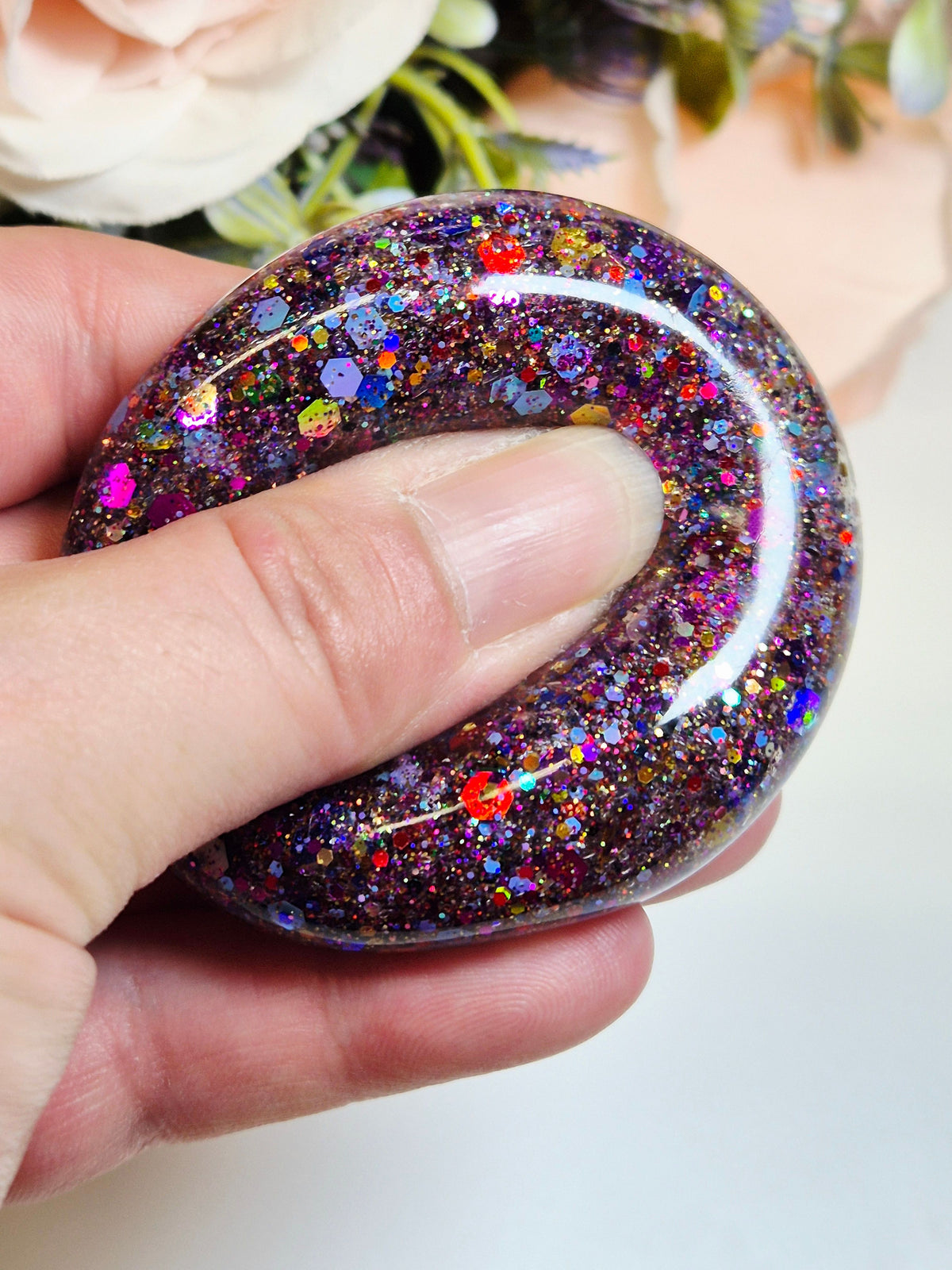Stressball Jelly-Glitter Farbfestival