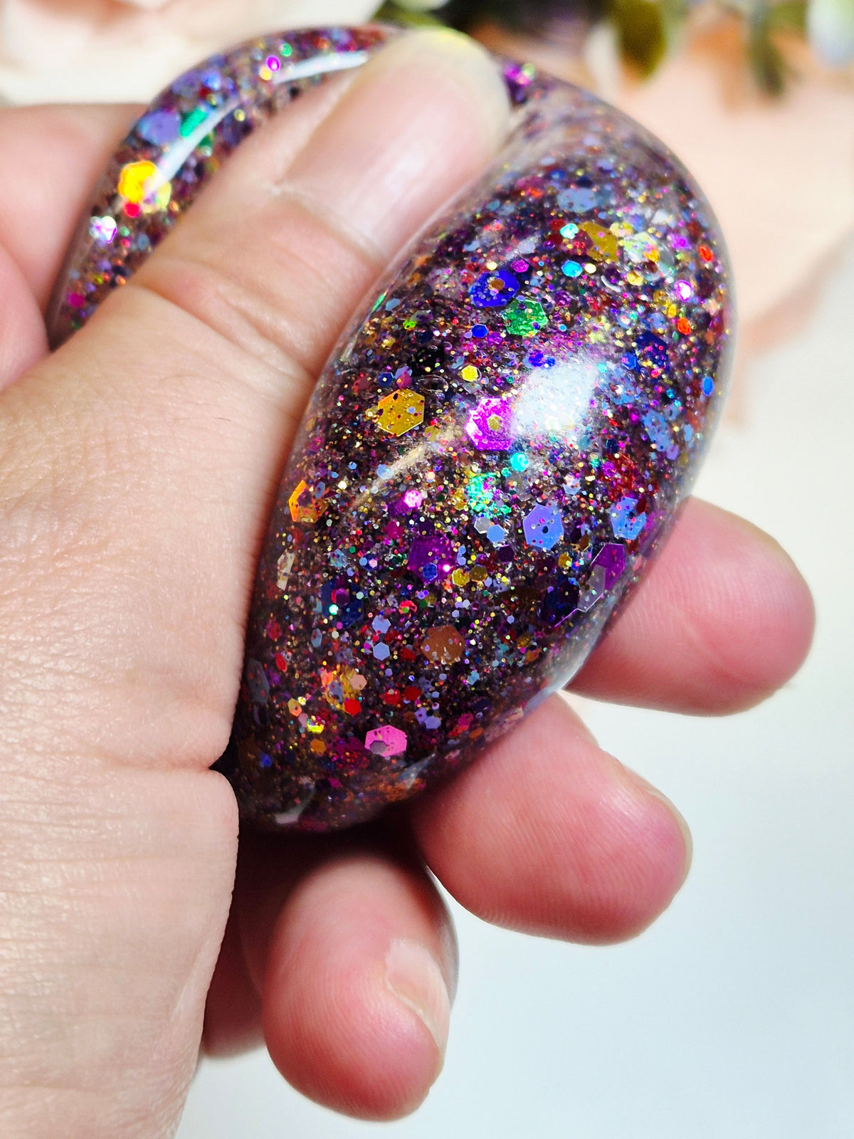 Stressball Jelly-Glitter Farbfestival