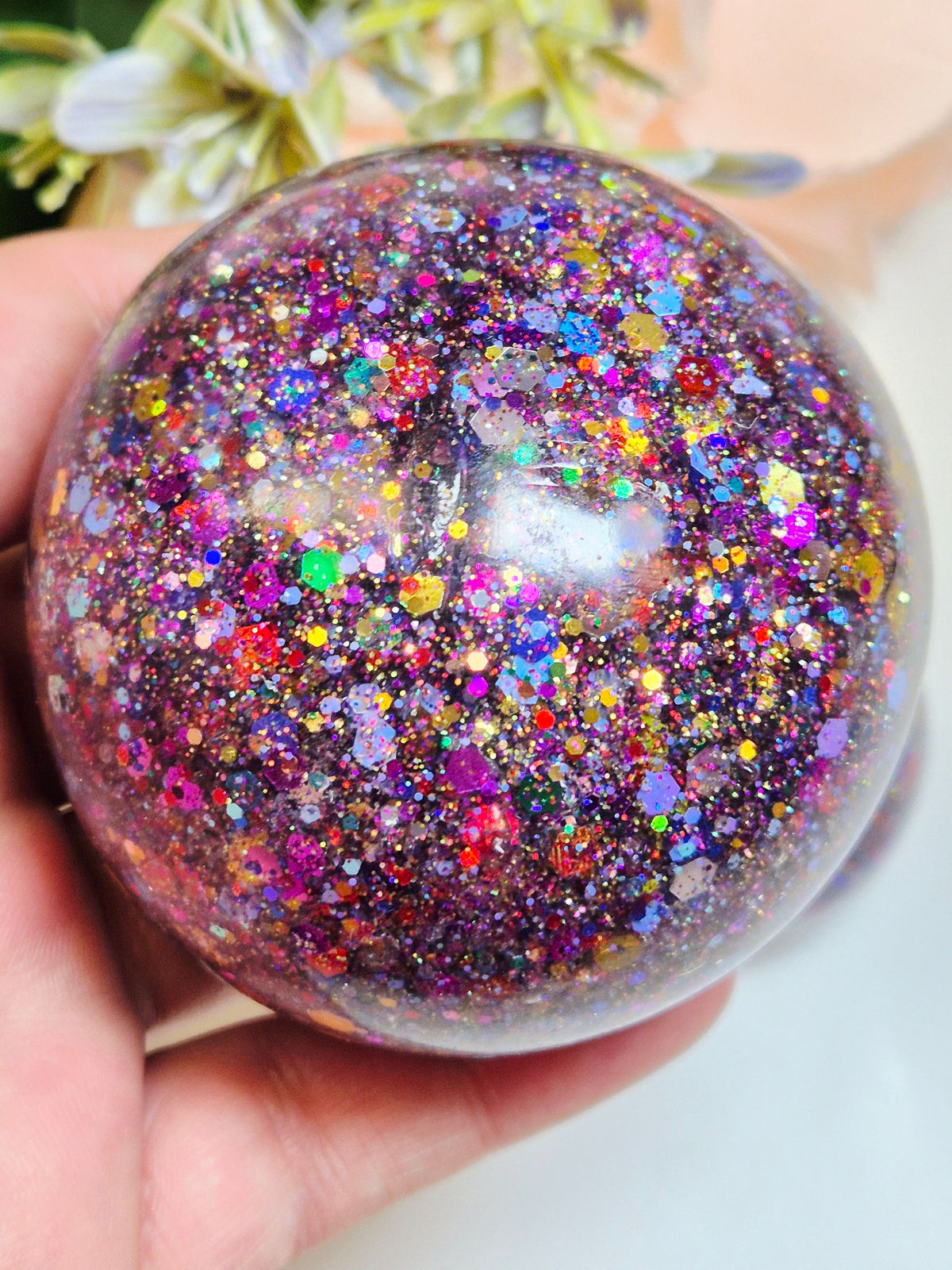 Stressball Jelly-Glitter Farbfestival