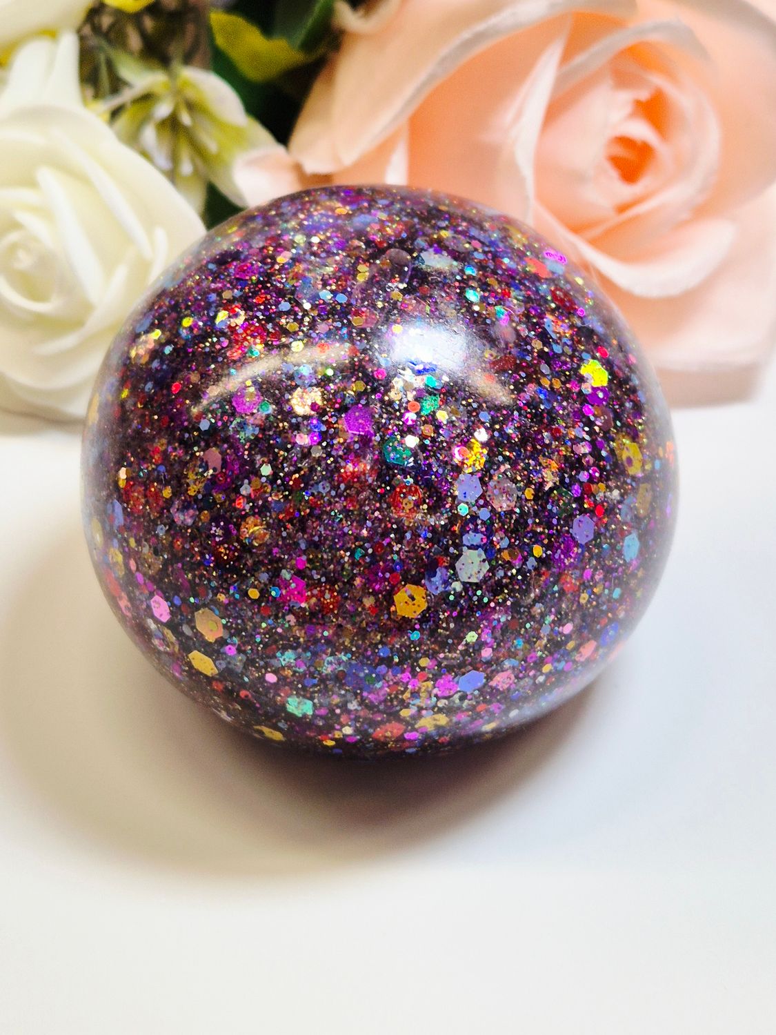 Stressball Jelly-Glitter Farbfestival