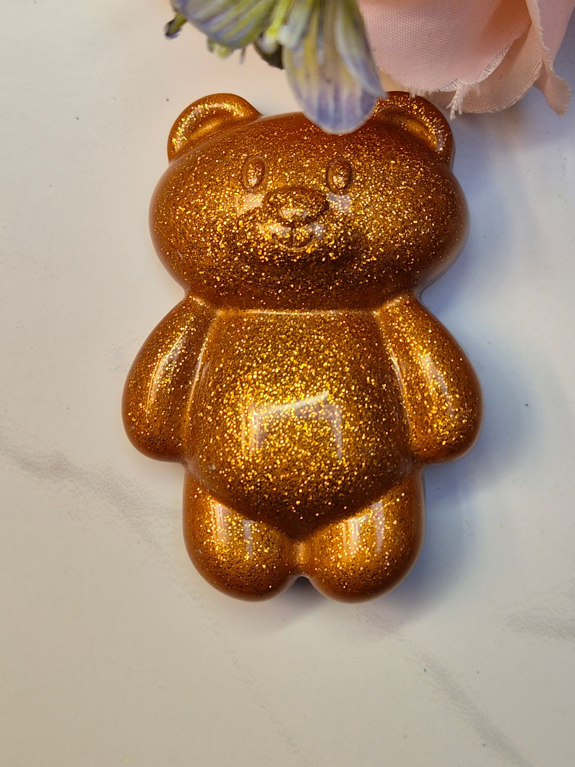 Stim Fidget Bär glatt mit Gesicht