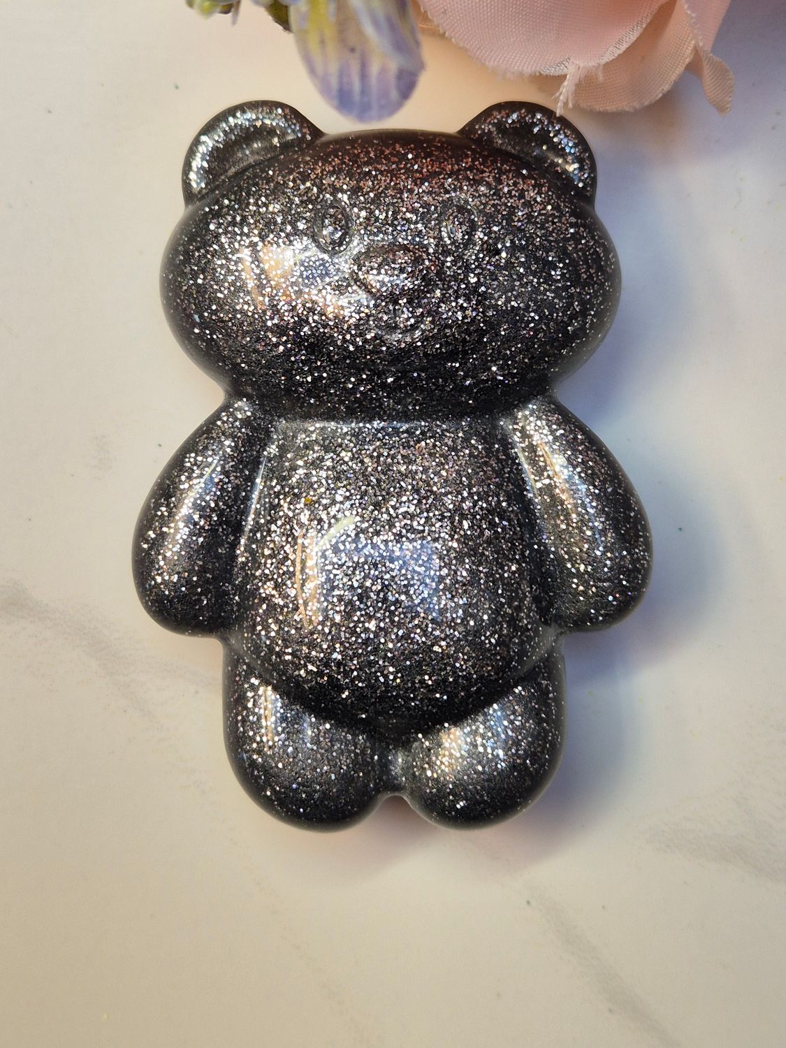 Stim Fidget Bär glatt mit Gesicht