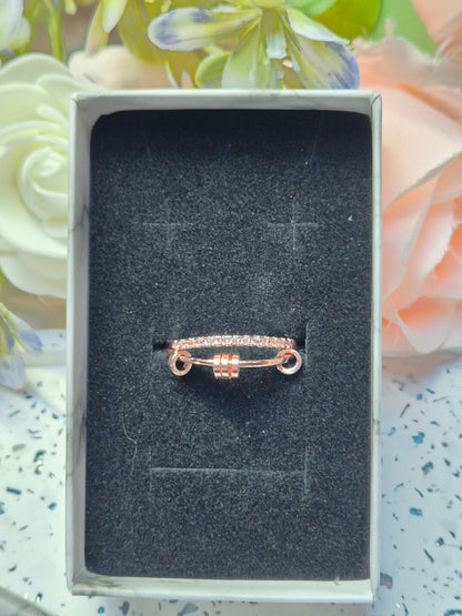 Ring rotary Pearls mit Zirkoniasteinen
