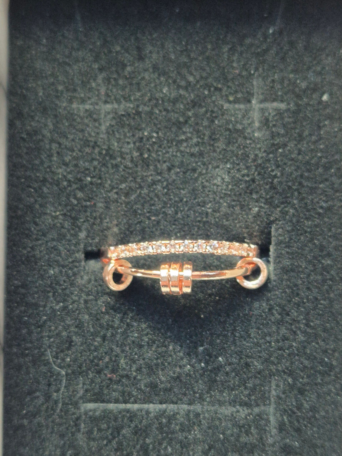 Ring rotary Pearls mit Zirkoniasteinen