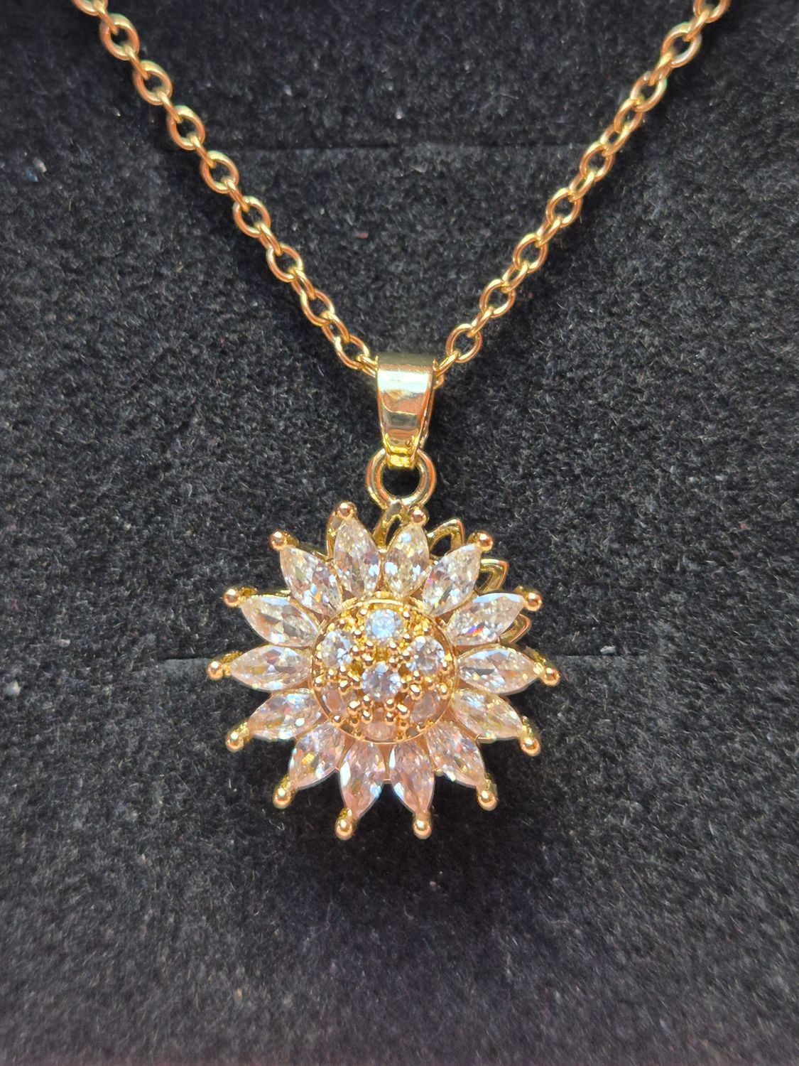 Halskette Sonnenblume
