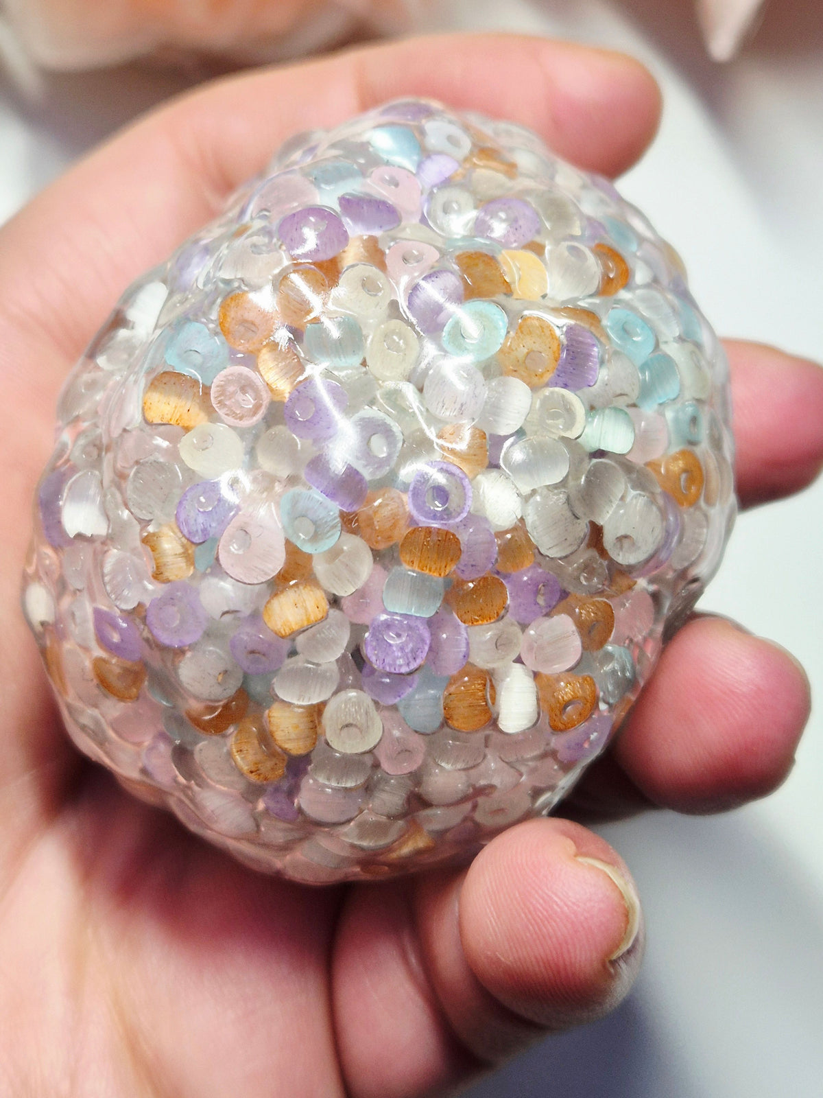 Stressball Cateye-Perlen