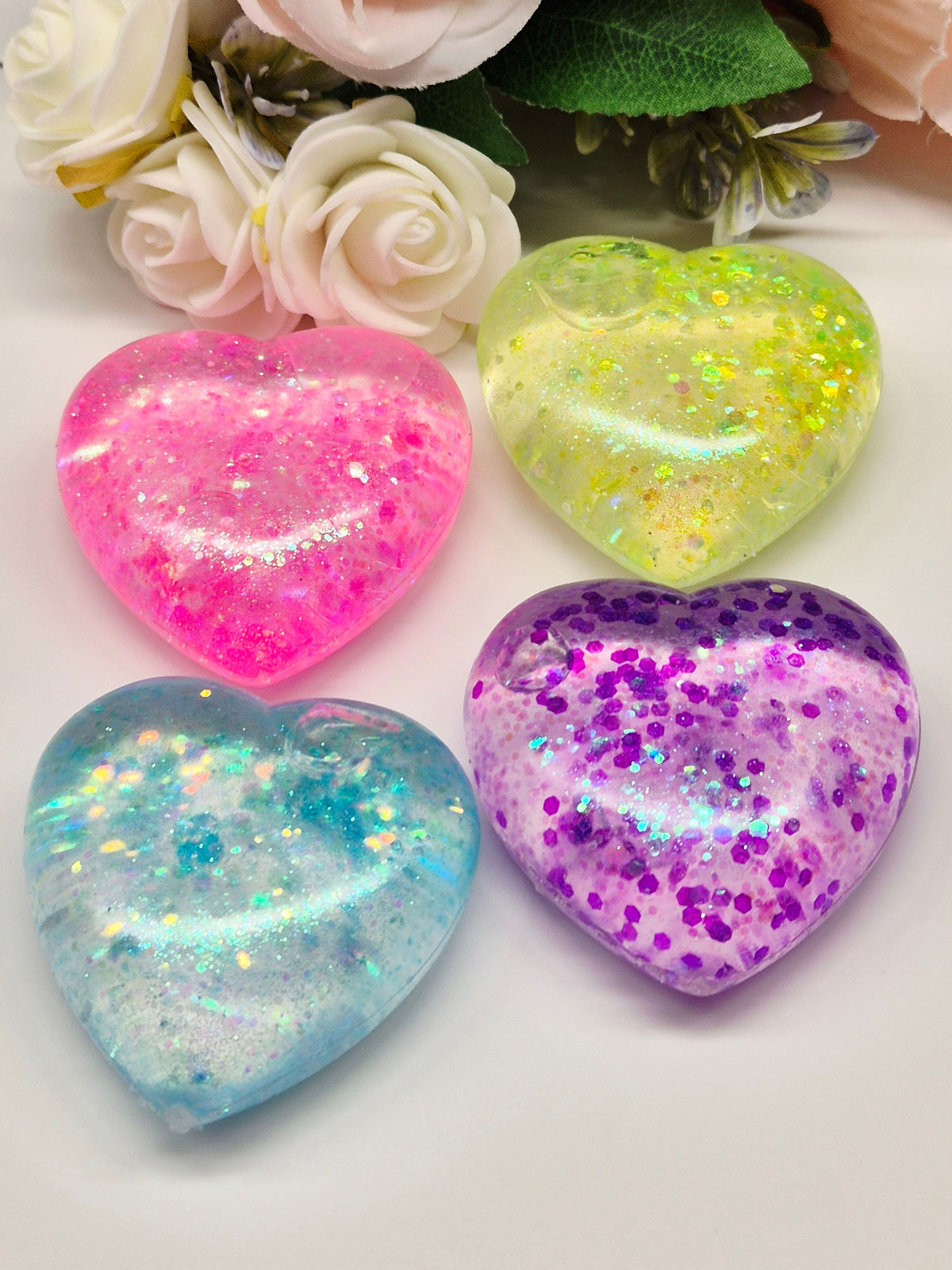 Herz Stressbälle Sugarglitter