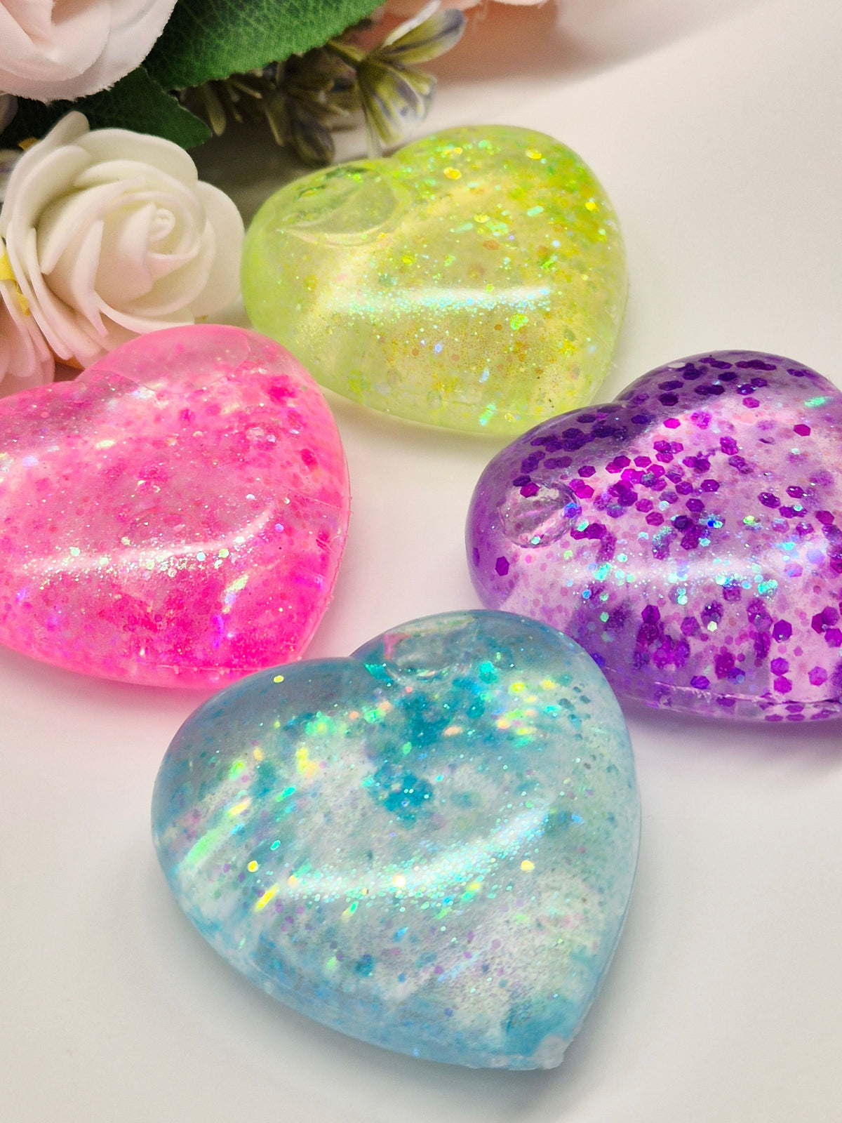 Herz Stressbälle Sugarglitter