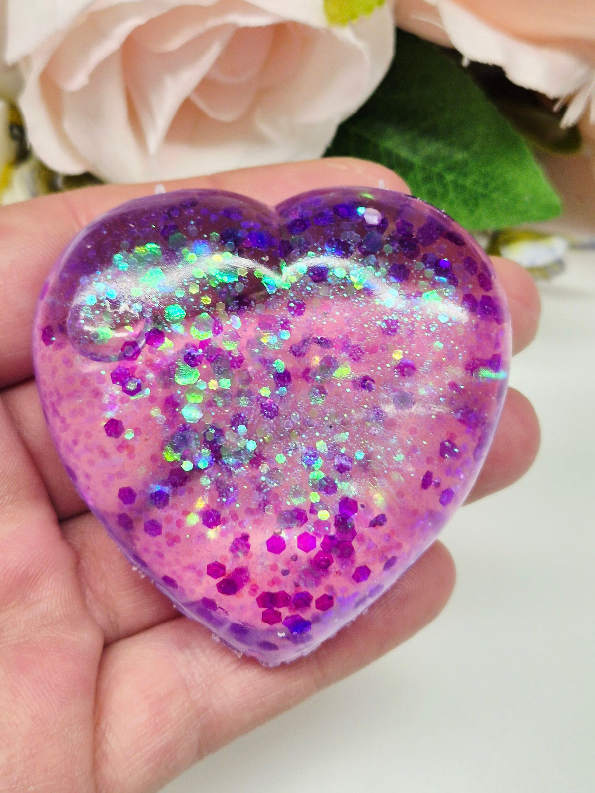 Herz Stressbälle Sugarglitter