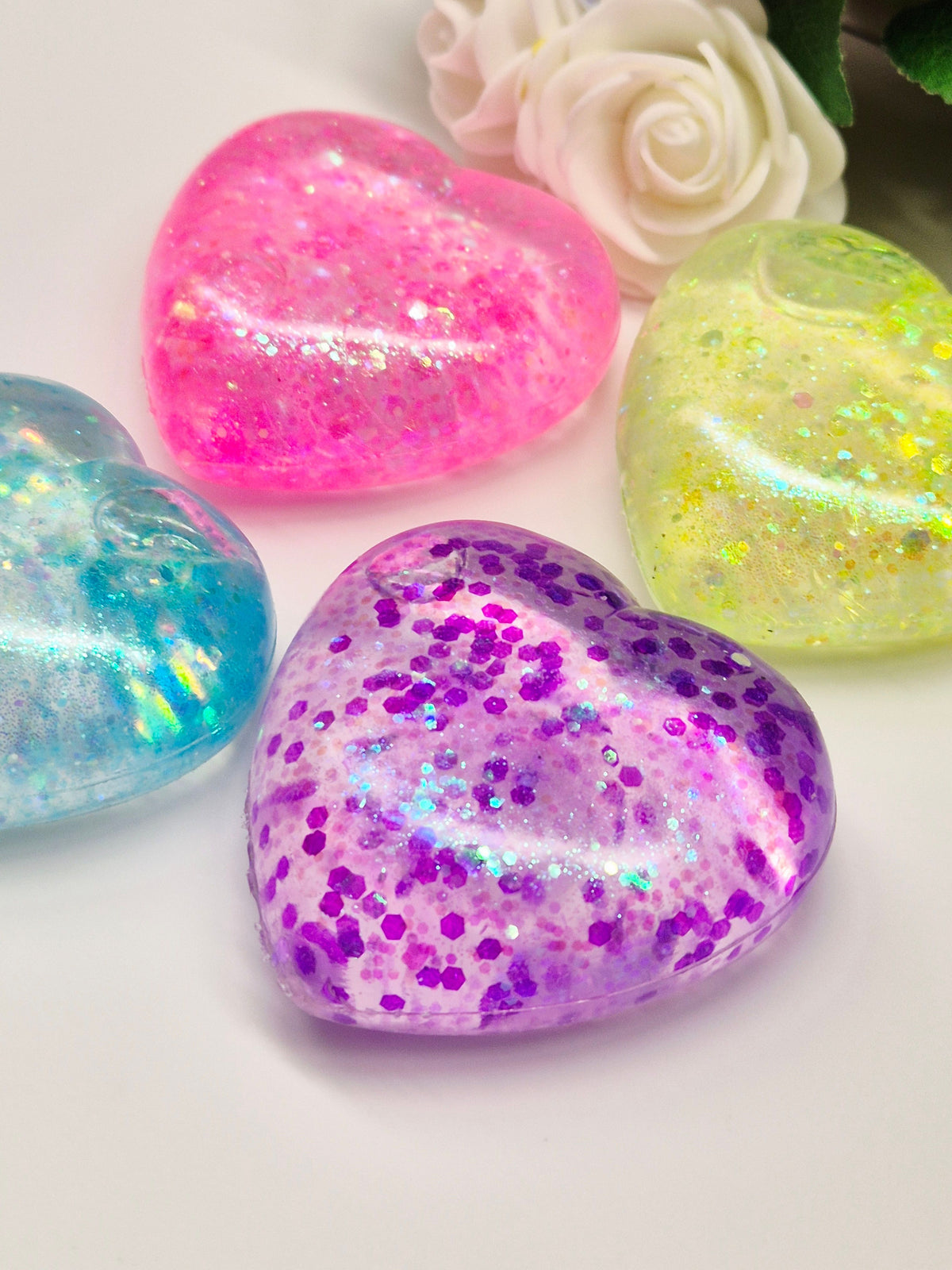 Herz Stressbälle Sugarglitter