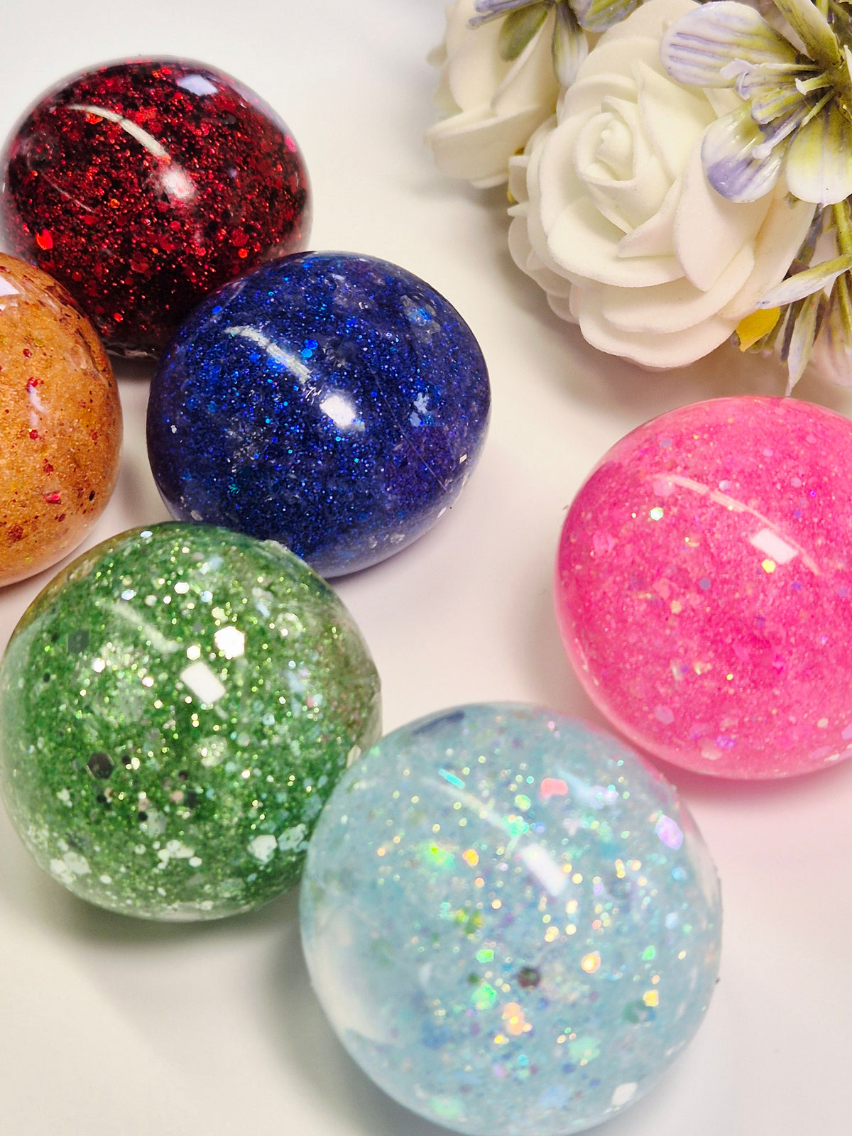 Stressball klein Jelly-Glitter