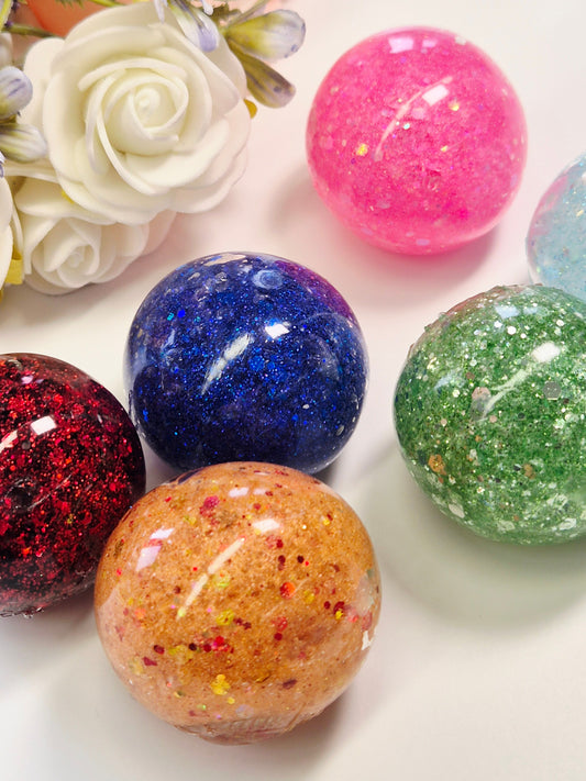 Stressball klein Jelly-Glitter