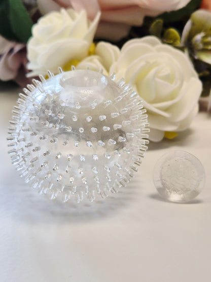 Igel Stressball-Hülle klar 4,5 cm