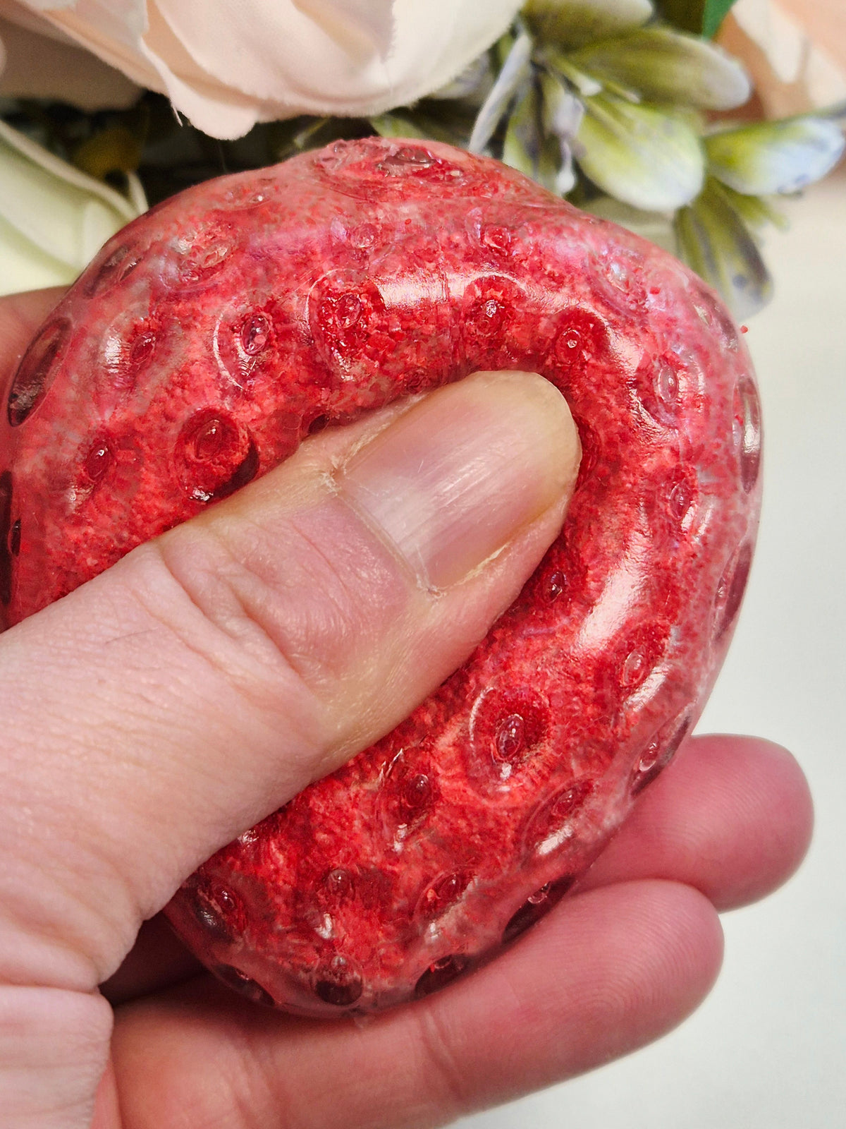 Stressball Erdbeere - verschiedene Füllungen