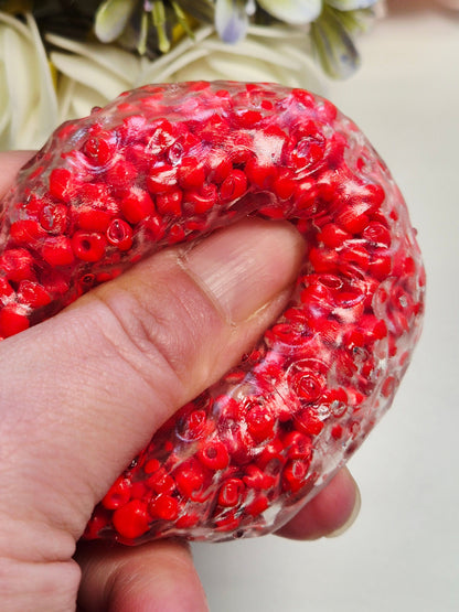 Stressball Erdbeere - verschiedene Füllungen