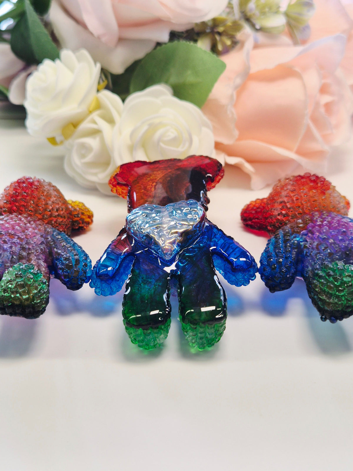 Stim Fidget raues Bärchen Farbmix