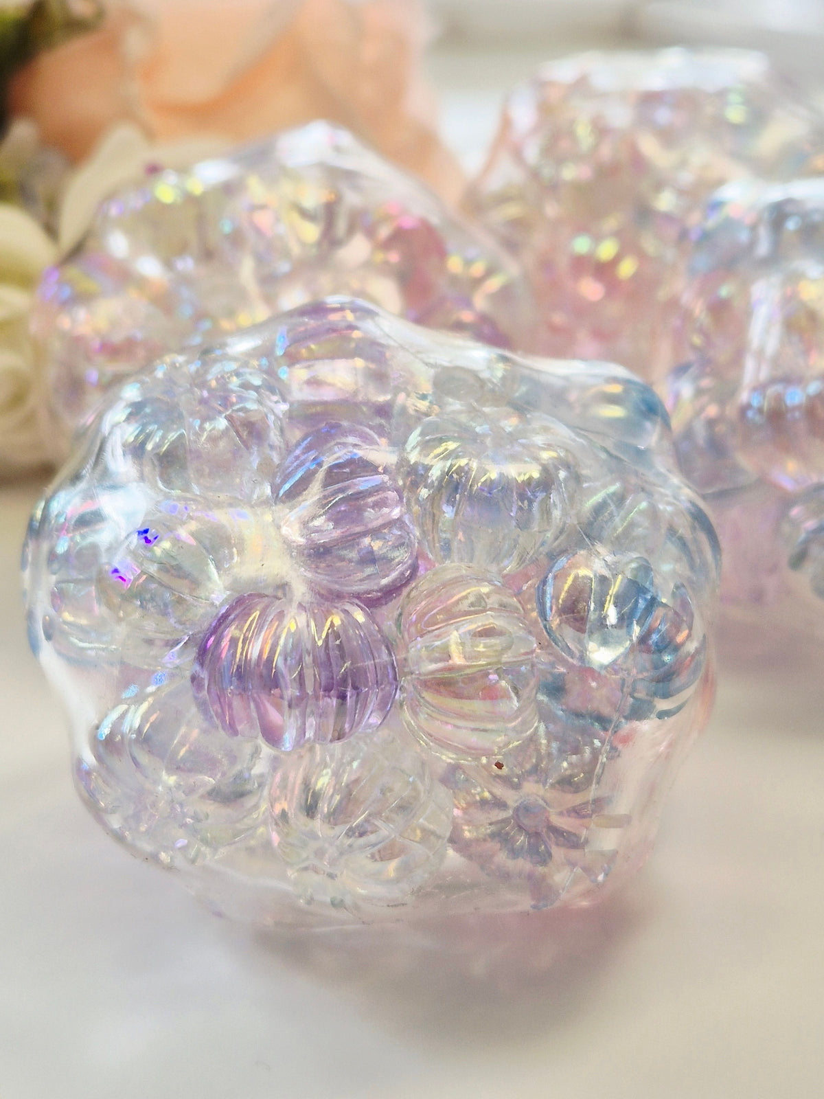 Stressball große Kürbisperlen