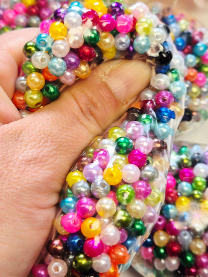 Stressball bunte Perlen Metalliclook
