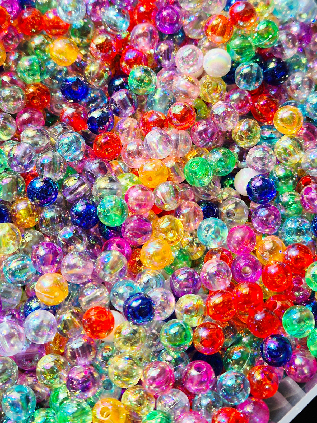 Stressball bunte Perlen Perlmuttschimmer