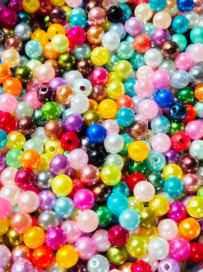 Stressball bunte Perlen Metalliclook