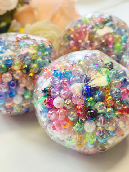 Stressball bunte Perlen Perlmuttschimmer