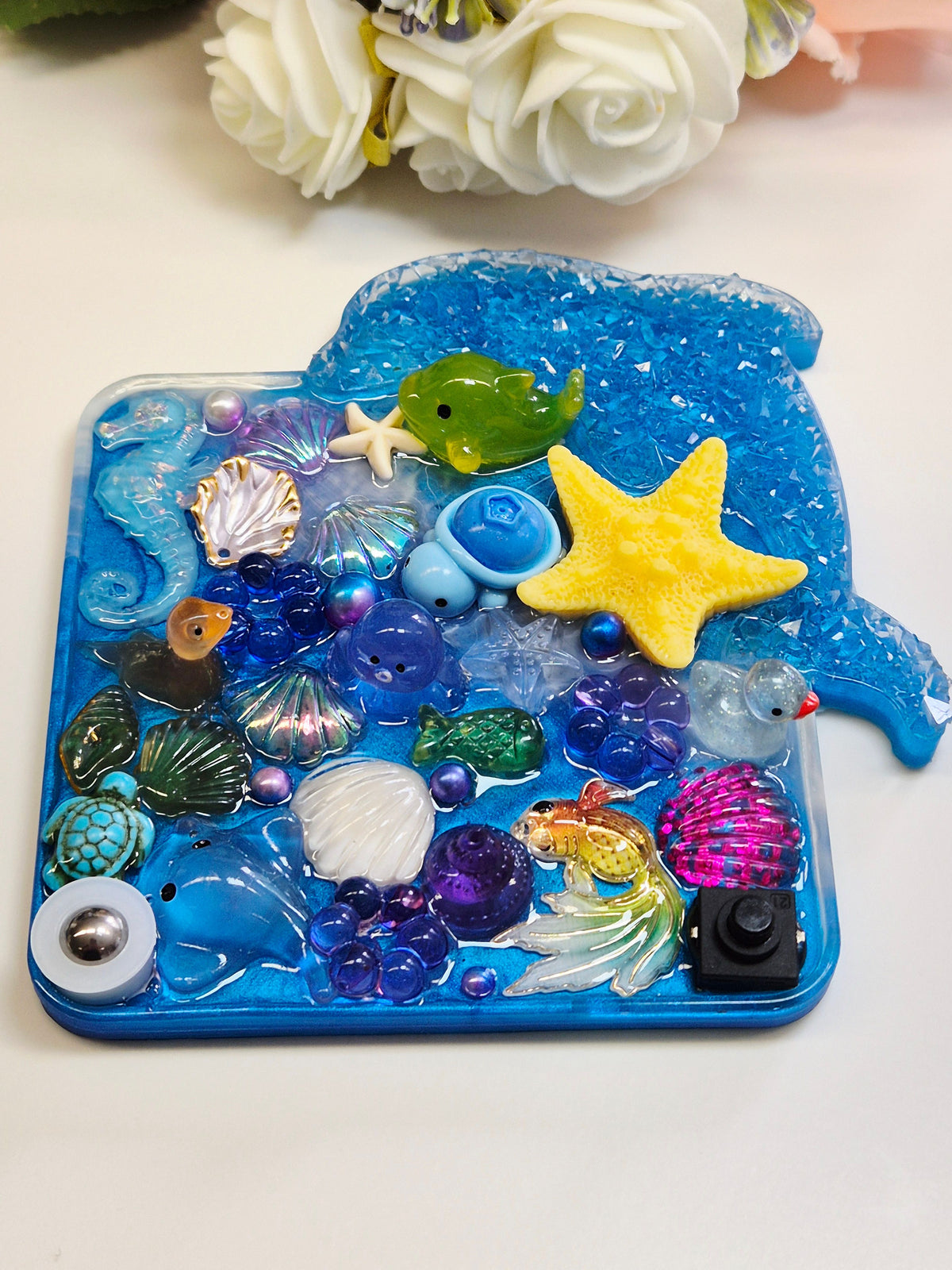 Stim Fidget Pad Kristalldelfin