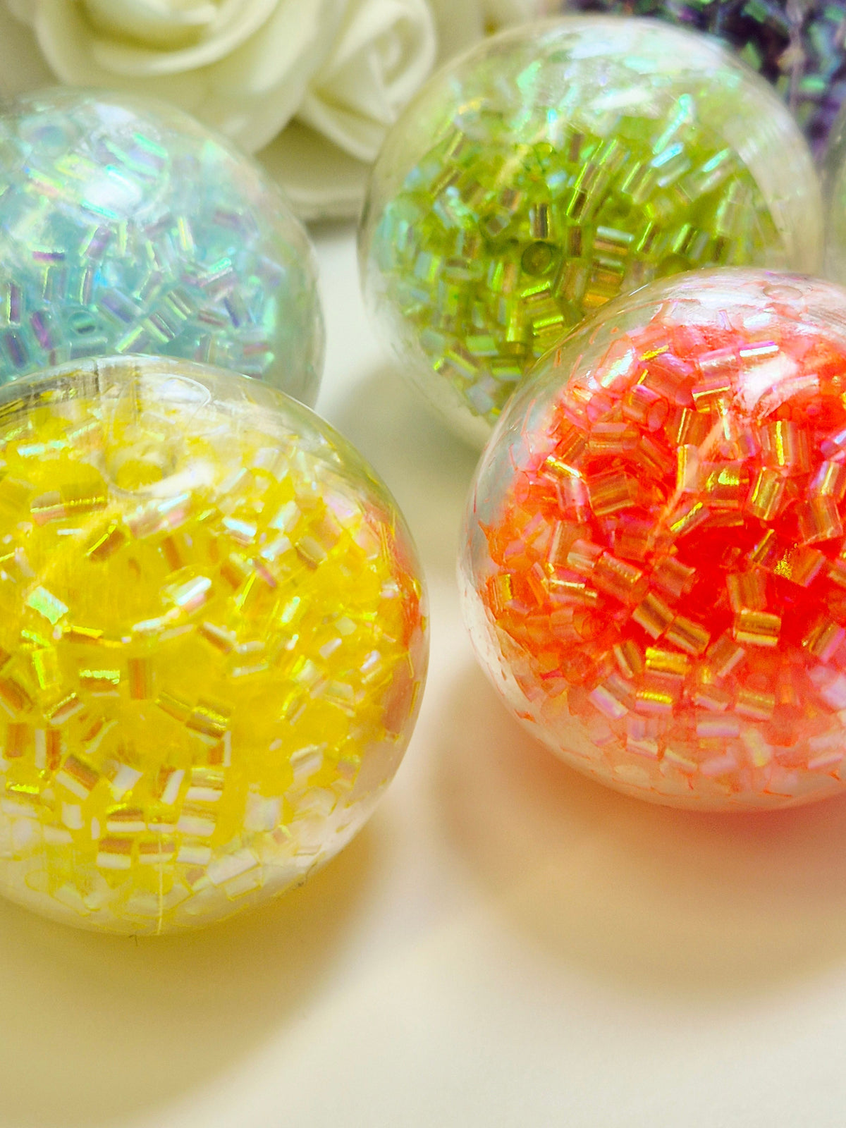 Stressball klein mit Bingsu Perlen