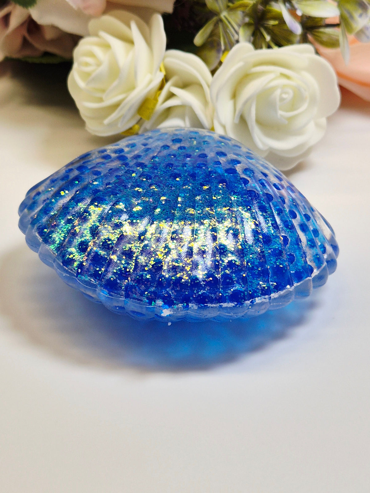 Stressball Muschel Wasserperlen