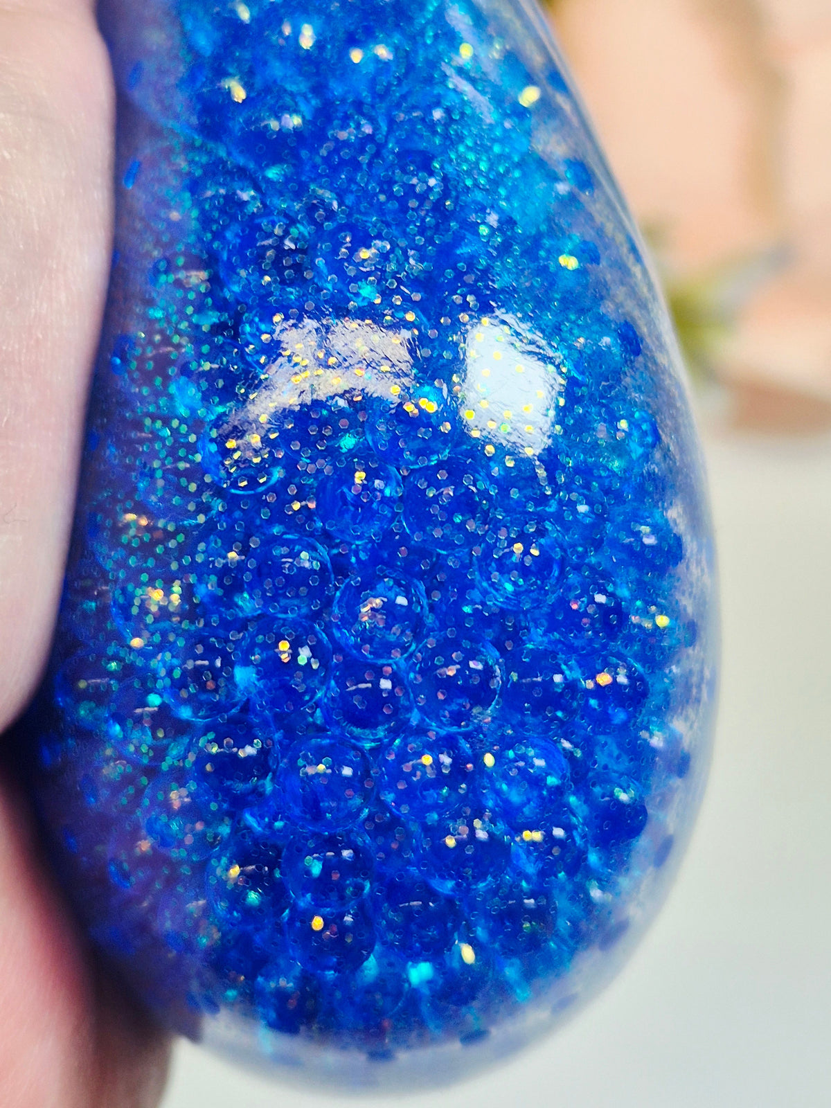 Stressball Muschel Wasserperlen