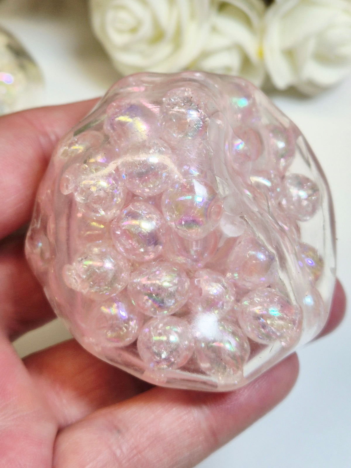 Stressball Perlen Perlmuttschimmer