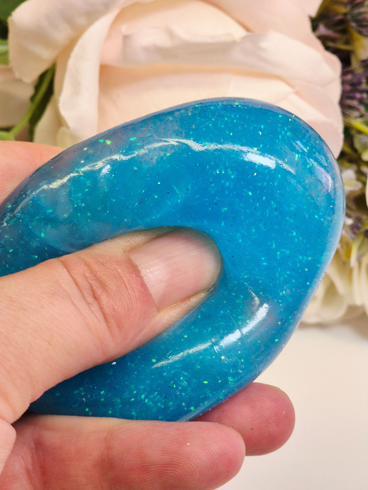 Stressball Dumpling Glitzerwasser