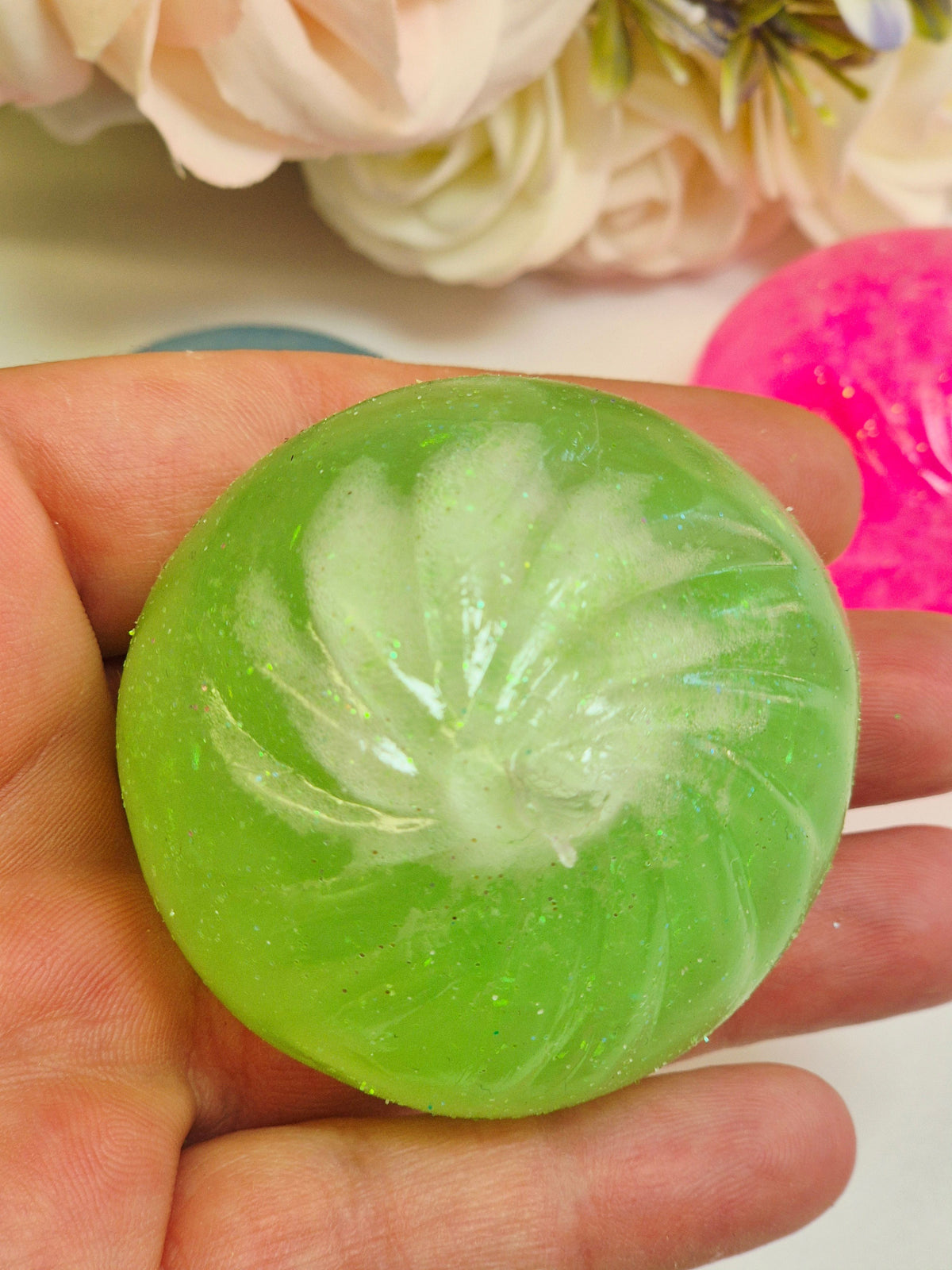 Stressball Dumpling Glitzerwasser