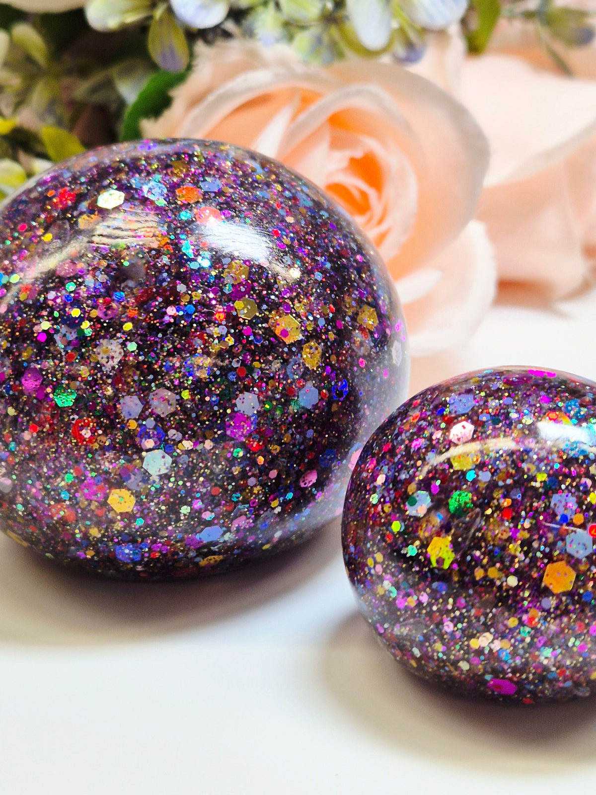 Stressball Jelly-Glitter Farbfestival
