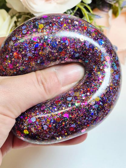 Stressball Jelly-Glitter Farbfestival